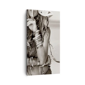 Lærredstryk - Billede på lærred - Som en pige - 45x80 cm