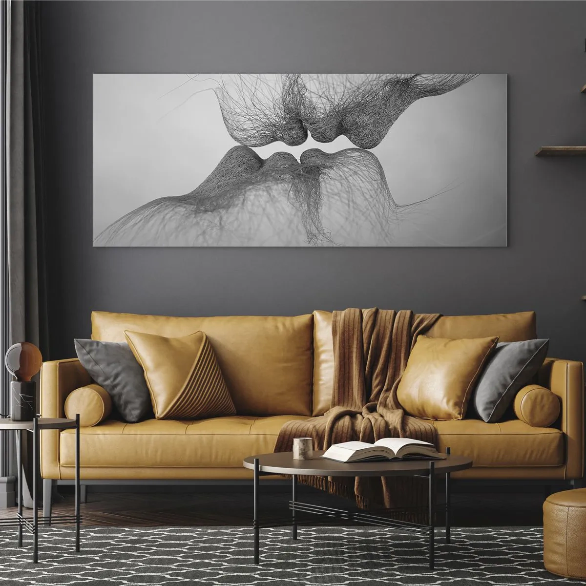 Billede på glas - Vindens kys - 100x40 cm