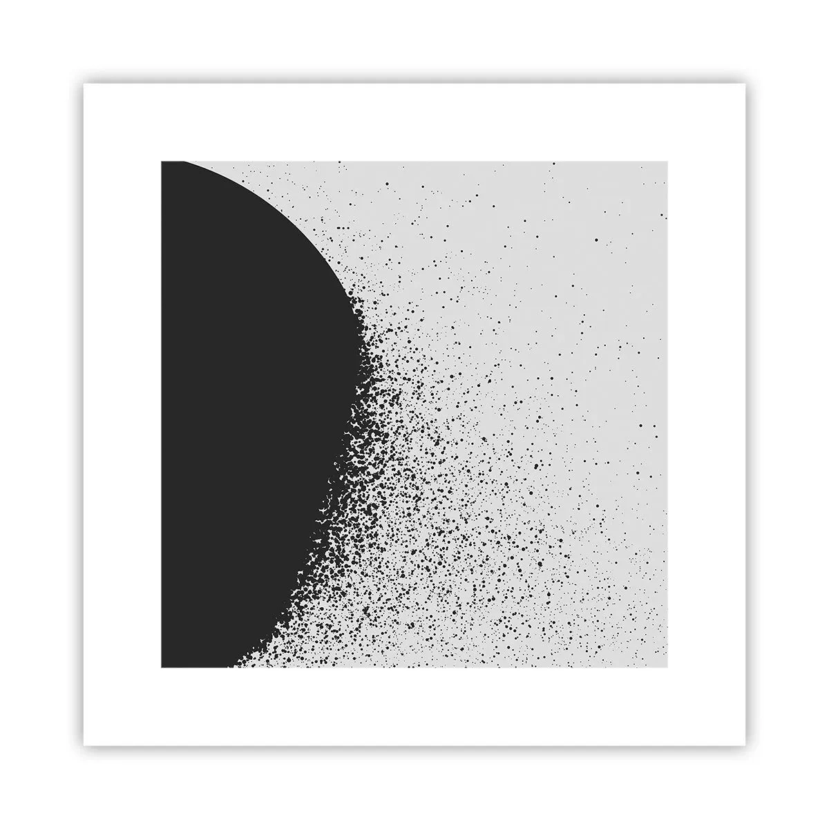 Plakat - Partikelbevægelse - 30x30 cm
