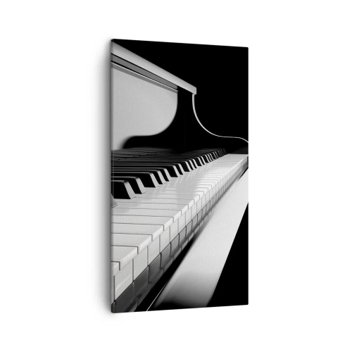 Lærredstryk - Billede på lærred - Harmoni af former og farver - 45x80 cm