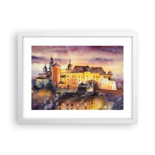 Plakat i hvid ramme - En historie og en fortælling - 40x30 cm