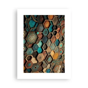 Plakat - Arabiske ornamenter - en variation - 30x40 cm