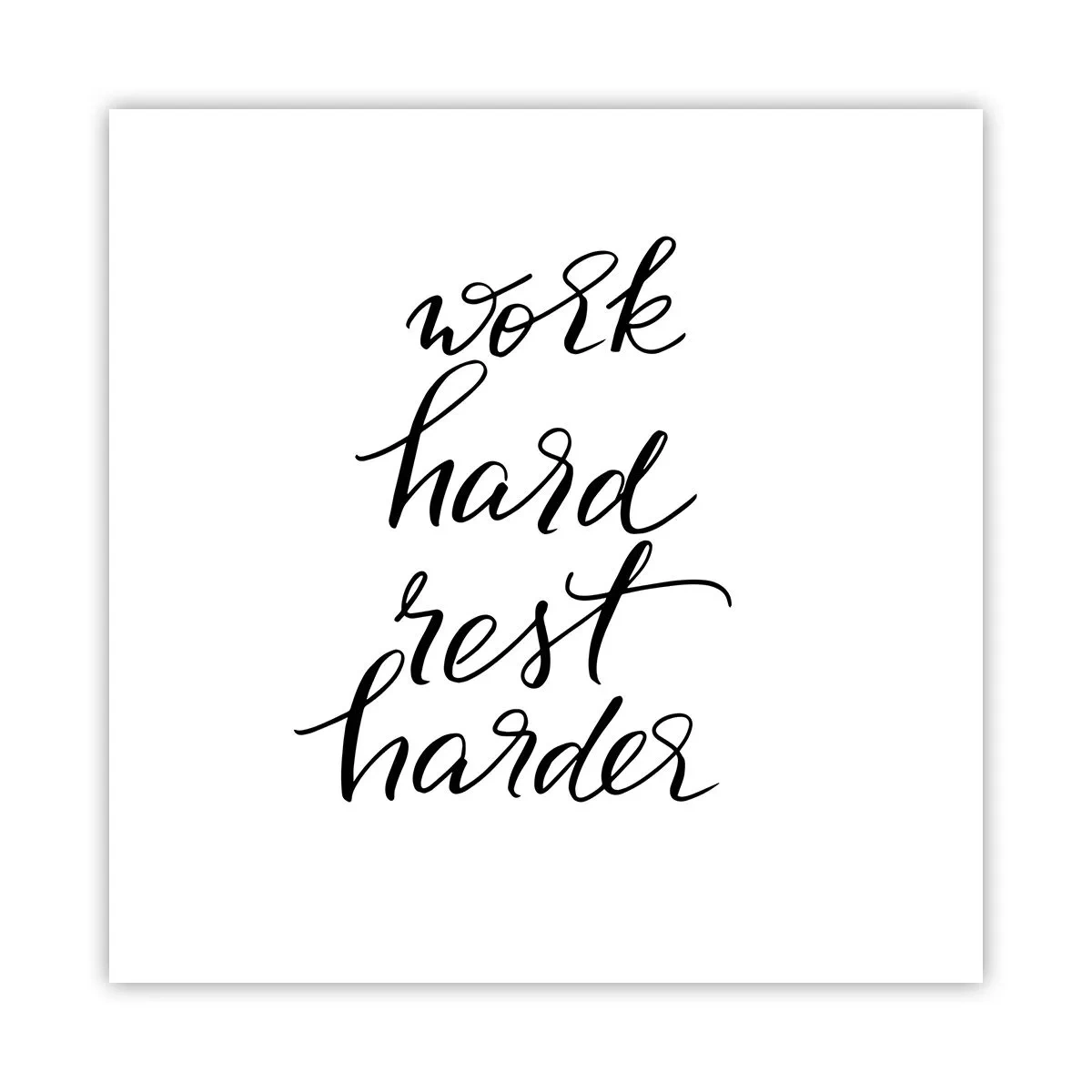 Plakat - Balance i livet - 50x50 cm