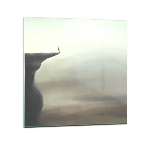 Billede på glas - Opad, selvfølgelig! - 30x30 cm