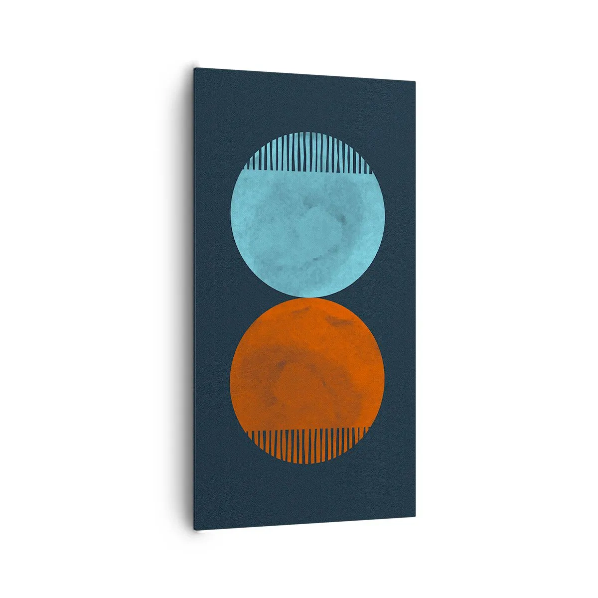 Lærredstryk - Billede på lærred - Kun geometri? - 65x120 cm