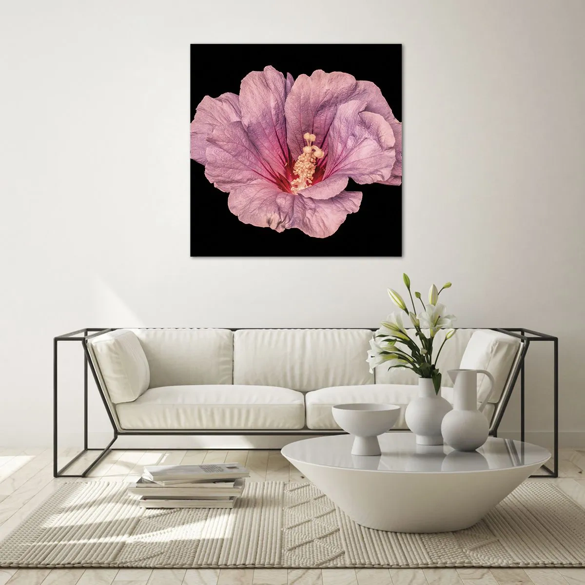 Billede på glas - Lige i hjertet - 50x50 cm