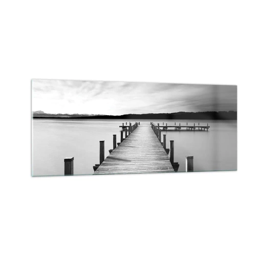 Billede på glas - På vandhullet - fred - 100x40 cm