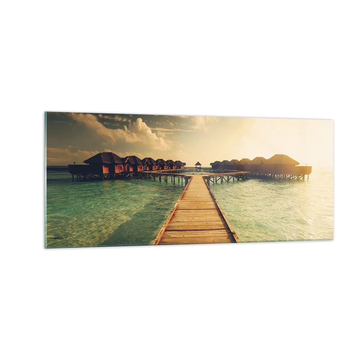 Billede på glas - En varm invitation - 100x40 cm