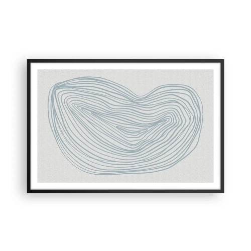 Plakat i sort ramme - Smil fra en dråbe - 91x61 cm