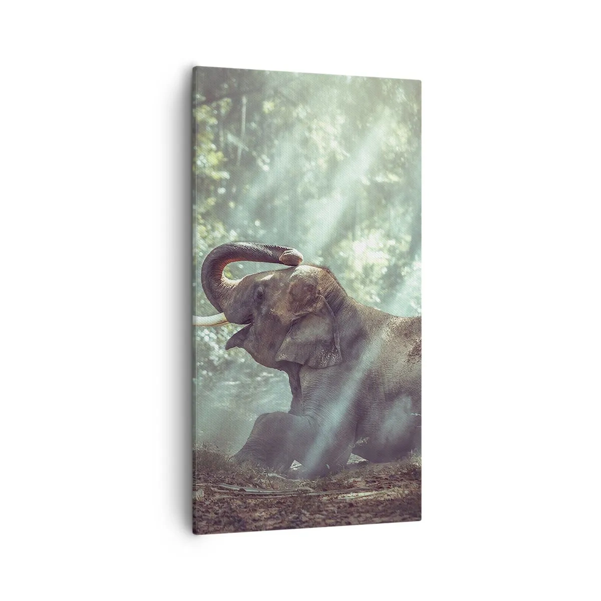 Lærredstryk - Billede på lærred - Og hør her... - 55x100 cm