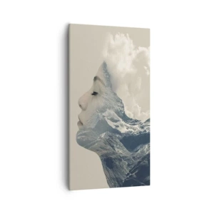 Lærredstryk - Billede på lærred - Skønheden ved elementerne - 55x100 cm