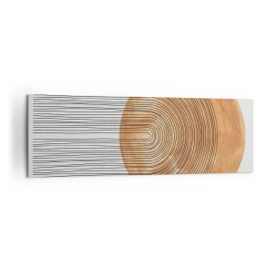 Lærredstryk - Billede på lærred - En solrig komposition - 160x50 cm