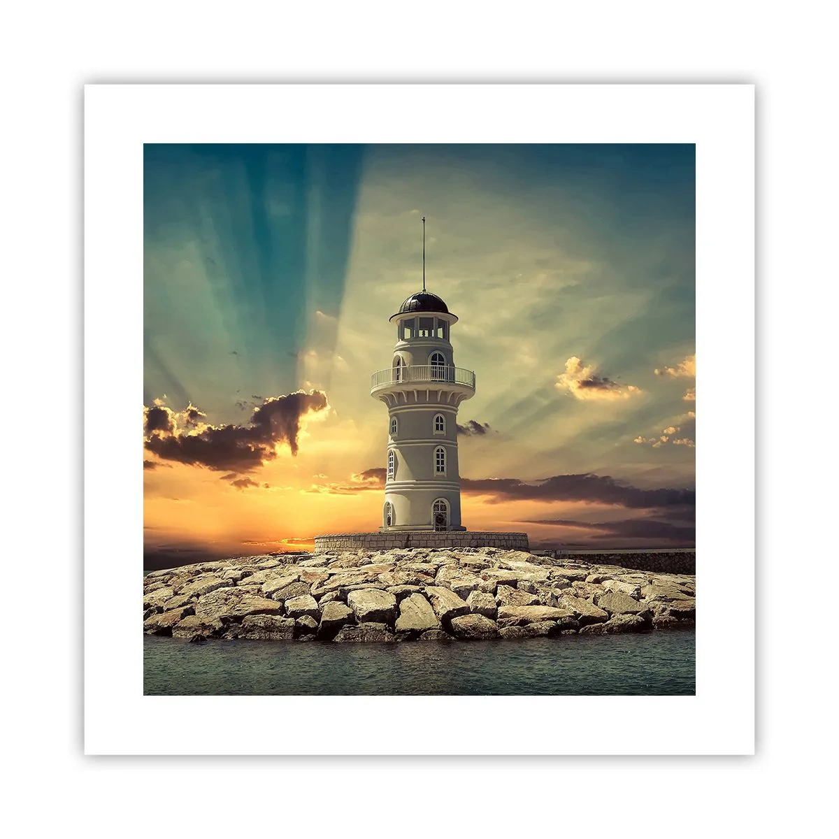 Plakat - Lys - Godhed - Skønhed - 40x40 cm