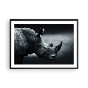Plakat i sort ramme - Højre profil - 70x50 cm