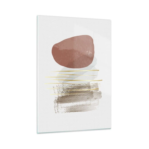Billede på glas - Abstrakt kolonnade - 50x70 cm