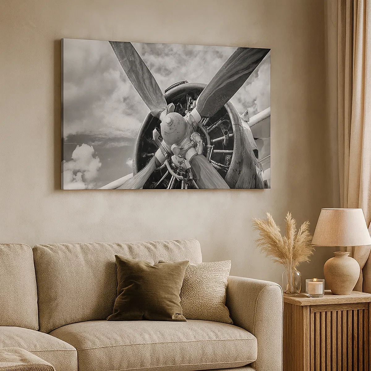 Lærredstryk - Billede på lærred - Himmelens erobrer - 30x30 cm