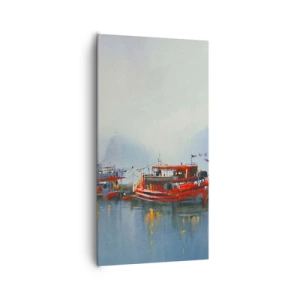 Lærredstryk - Billede på lærred - Ved verdens ende - 65x120 cm