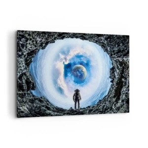 Lærredstryk - Billede på lærred - Ikke langt hjemmefra - 100x70 cm
