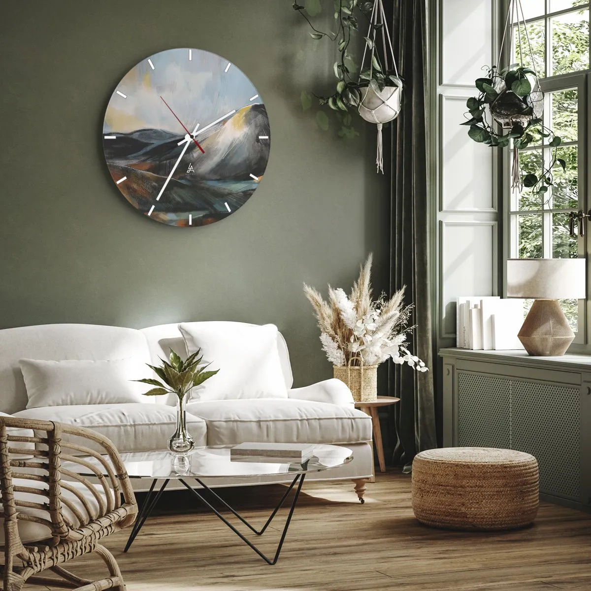 Vægur, Uret - Rå og smuk - 30x30 cm