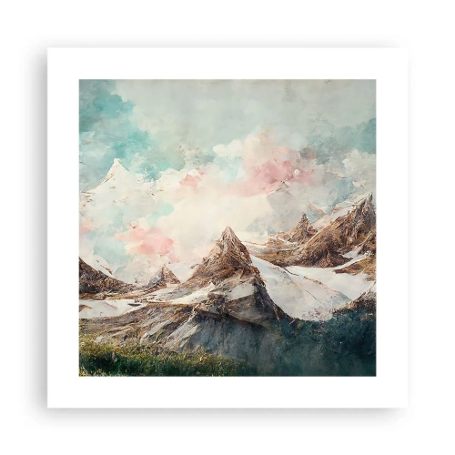 Plakat - Stenede knive - 40x40 cm