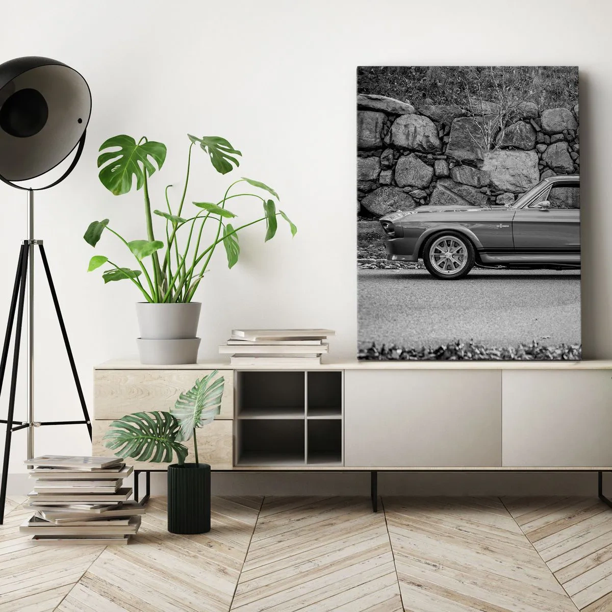 Lærredstryk - Billede på lærred - En legende fra 1960'erne. - 55x100 cm