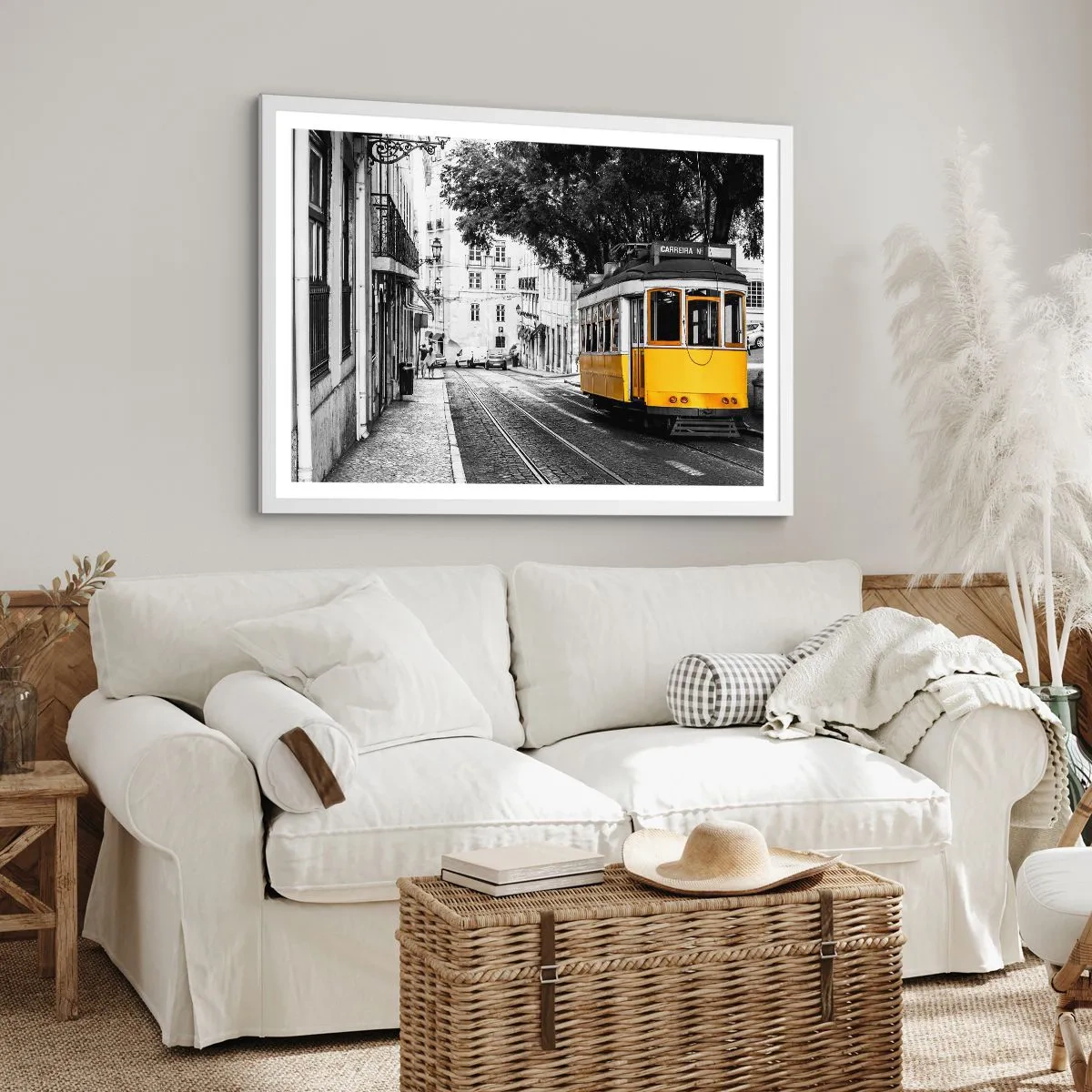 Plakat i hvid ramme - Og en fado i baggrunden - 40x30 cm