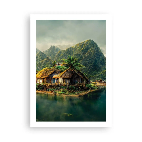 Plakat - Tropisk paradis - 50x70 cm