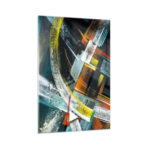 Billede på glas - Bevægelsesenergi - 80x120 cm