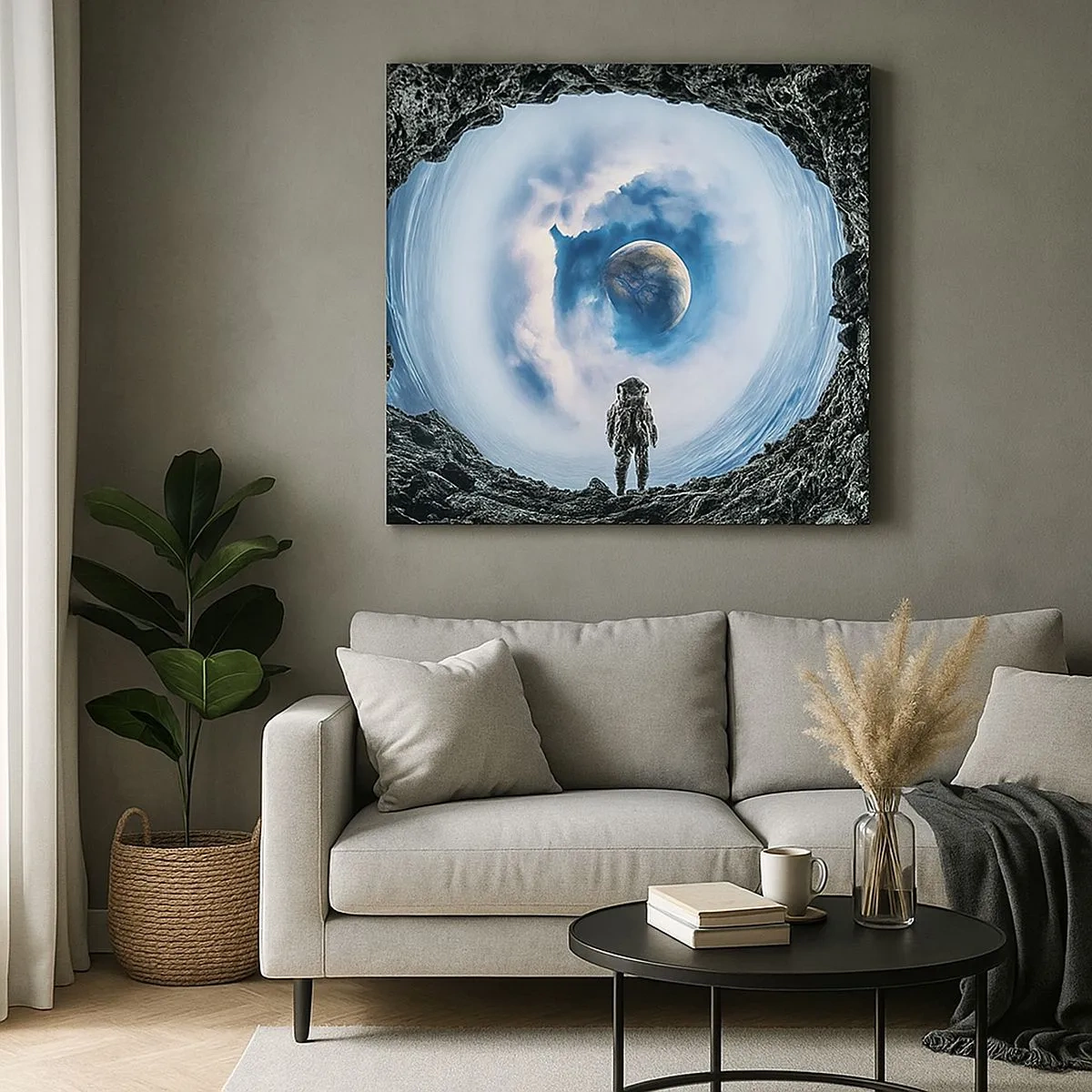 Lærredstryk - Billede på lærred - Ikke langt hjemmefra - 30x30 cm