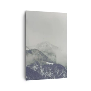 Lærredstryk - Billede på lærred - Tåget dal - 80x120 cm