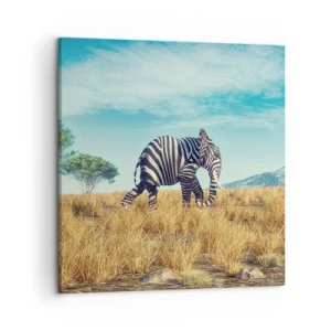 Lærredstryk - Billede på lærred - Grå er ikke længere på mode - 50x50 cm