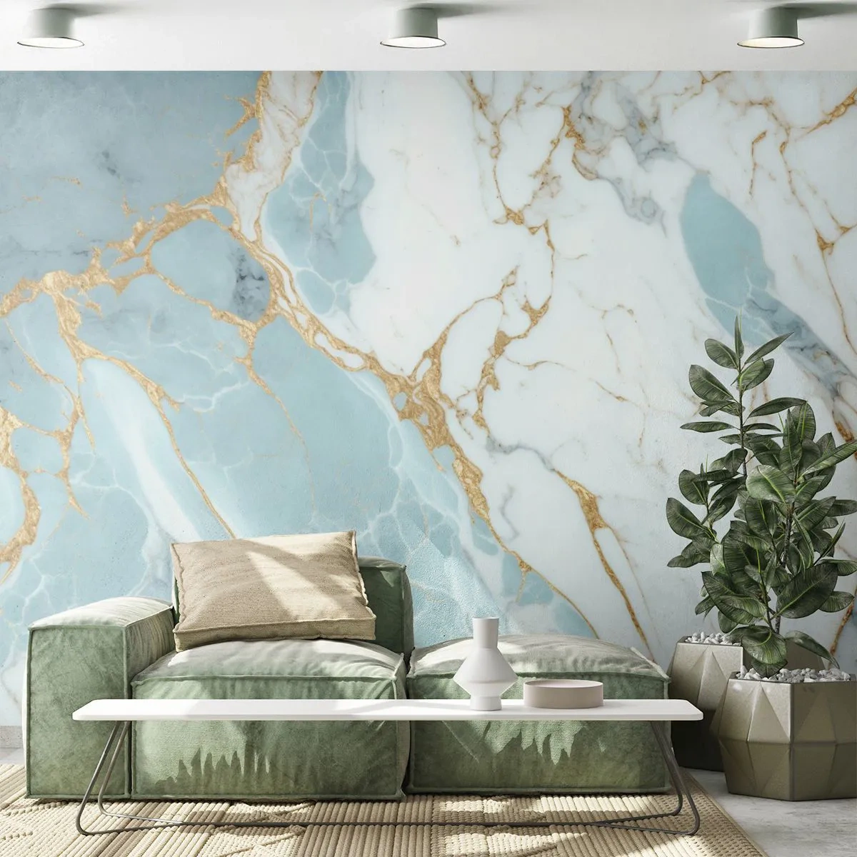 Fototapet på mål Premium Sand - Rigdom af sten - Art Deco, Glamour, Marmor