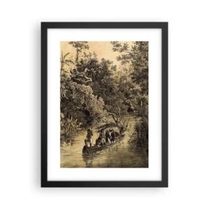 Plakat i sort ramme - Rejsen til kilden - 30x40 cm