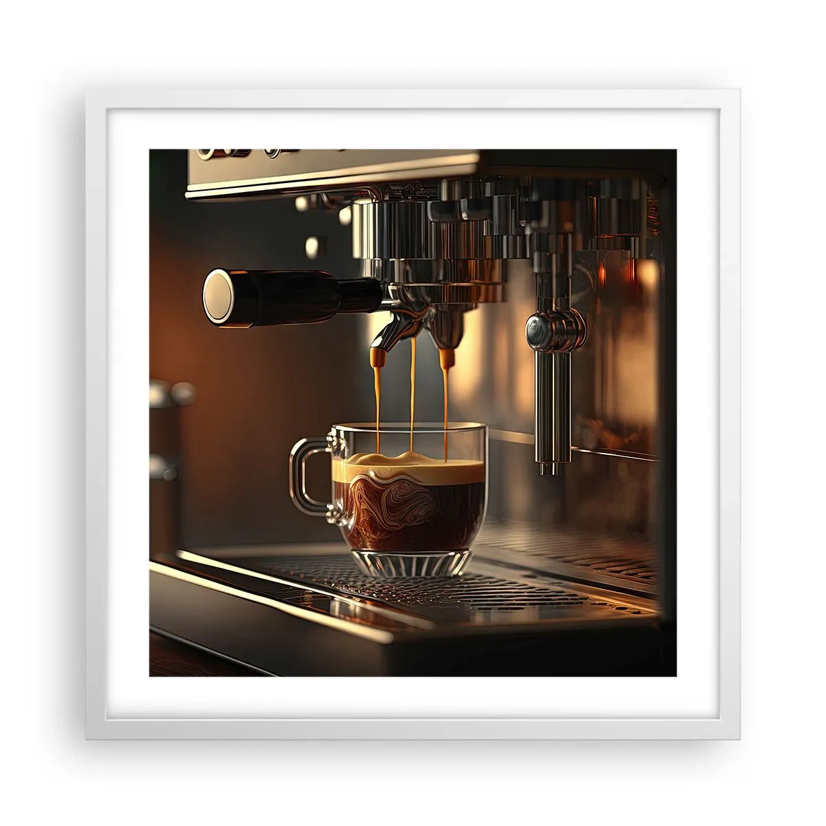 Plakat i hvid ramme - En sensuel blanding - 50x50 cm