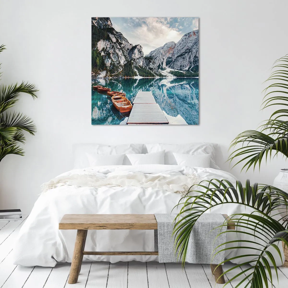 Lærredstryk - Billede på lærred - Vi vil vise dig skønheden - 70x70 cm