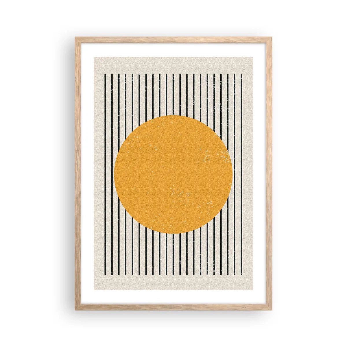 Plakat i ramme af lyst egetræ - Enkelthedens kraft - 50x70 cm