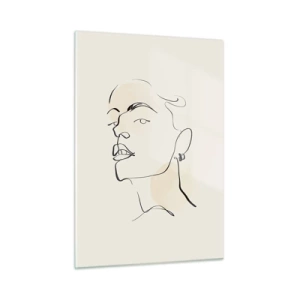 Billede på glas - Et stolt blik - 50x70 cm