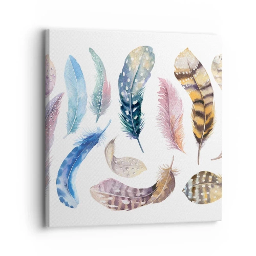 Lærredstryk - Billede på lærred - Letvægts, farverig og flerfarvet - 30x30 cm