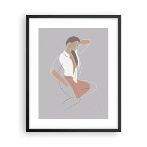 Plakat i sort ramme - Omrids af nåde - 40x50 cm