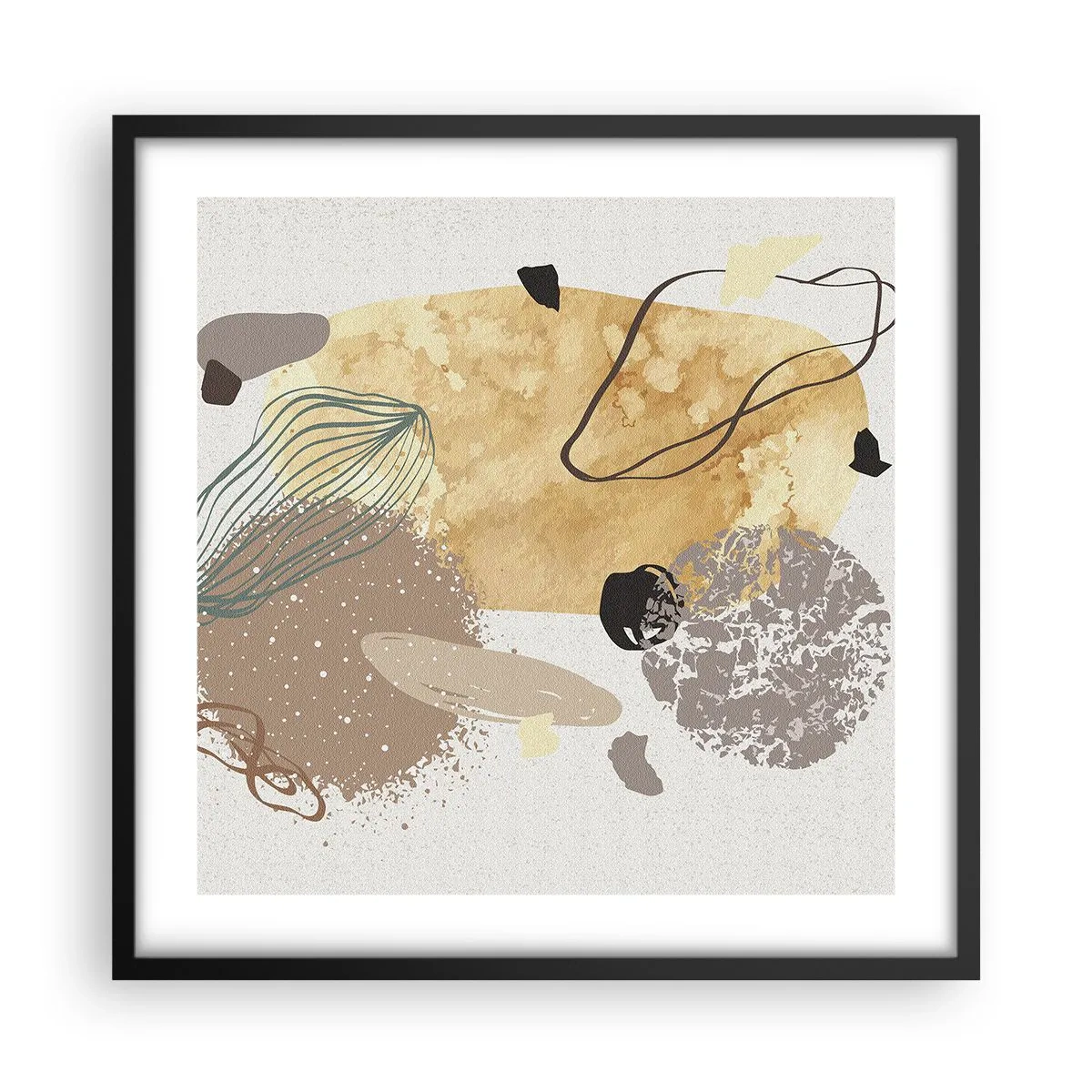 Plakat i sort ramme - Anvendt plumkologi - 50x50 cm