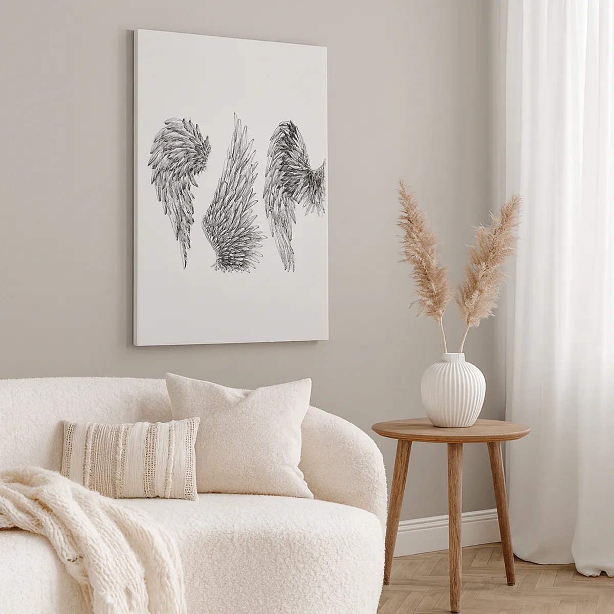 Lærredstryk - Billede på lærred - Og du kan blive en engel - 50x70 cm