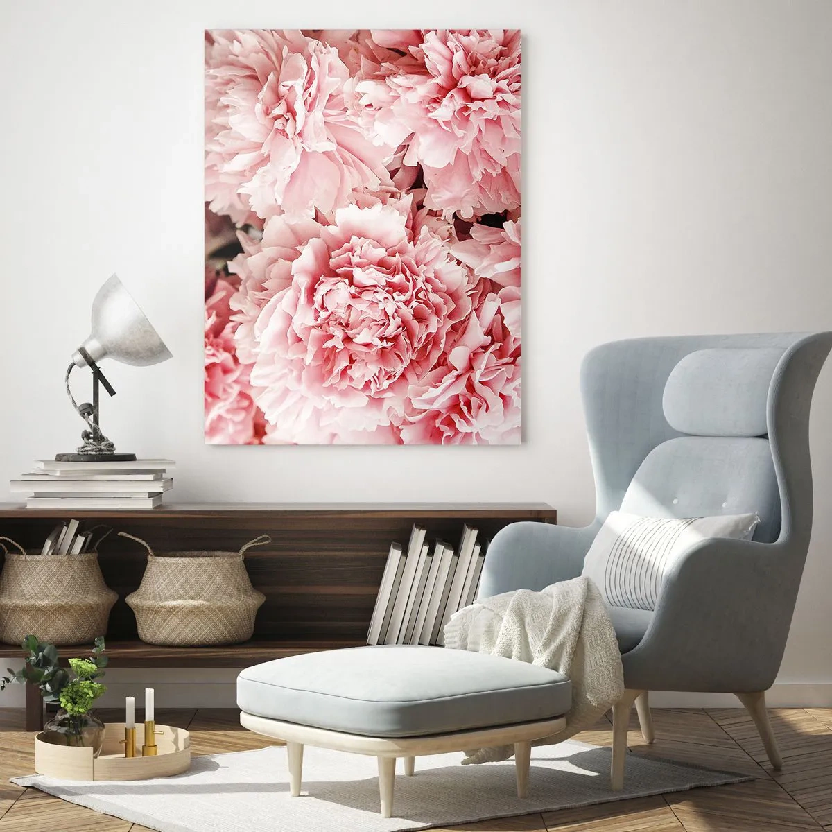 Billede på glas - Lyserød drøm - 50x70 cm