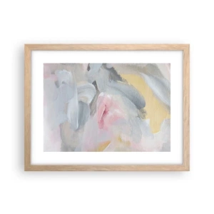 Plakat i ramme af lyst egetræ - I en pastelfarvet verden - 40x30 cm