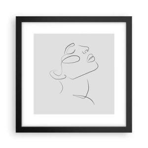 Plakat i sort ramme - En drømmes slyngninger - 30x30 cm