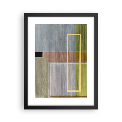 Plakat i sort ramme - Lige og rolig - 30x40 cm