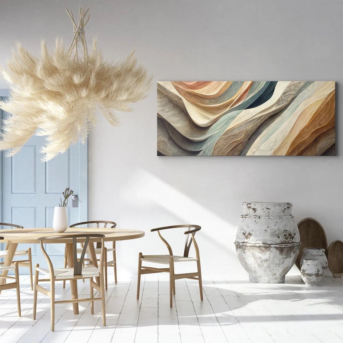 Lærredstryk - Billede på lærred - Øjeblikke før forandring - 90x30 cm