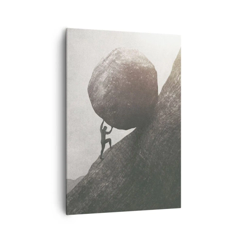 Lærredstryk - Billede på lærred - Jeg tror mod al forventning - 70x100 cm