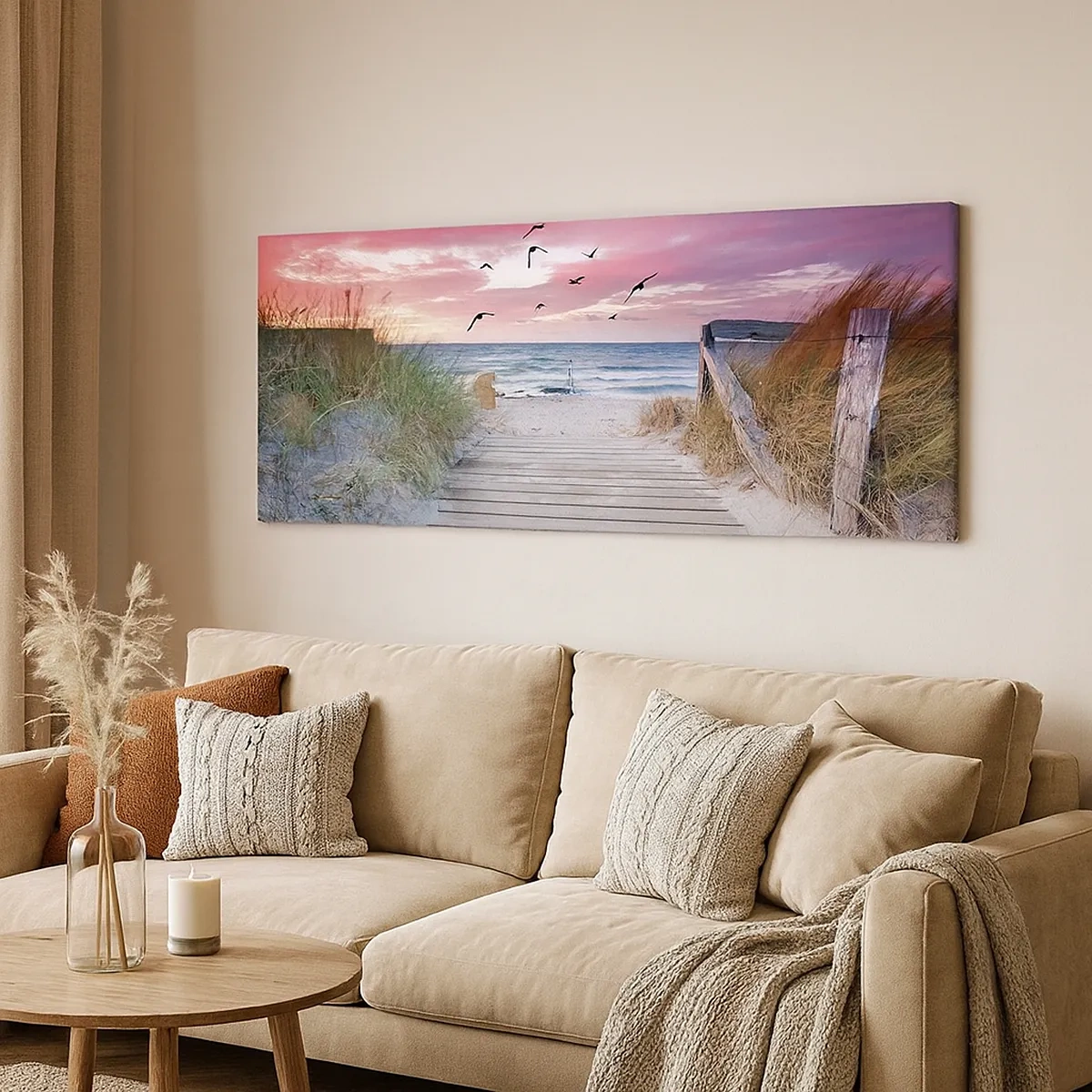 Lærredstryk - Billede på lærred - Baltisk indtryk - 30x30 cm