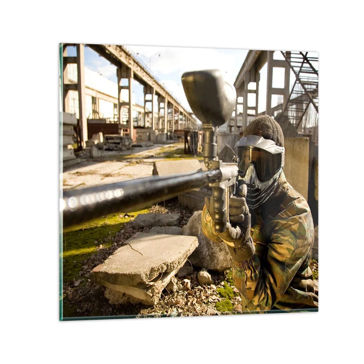 Billede på glas - Og du kan blive en helt - 50x50 cm