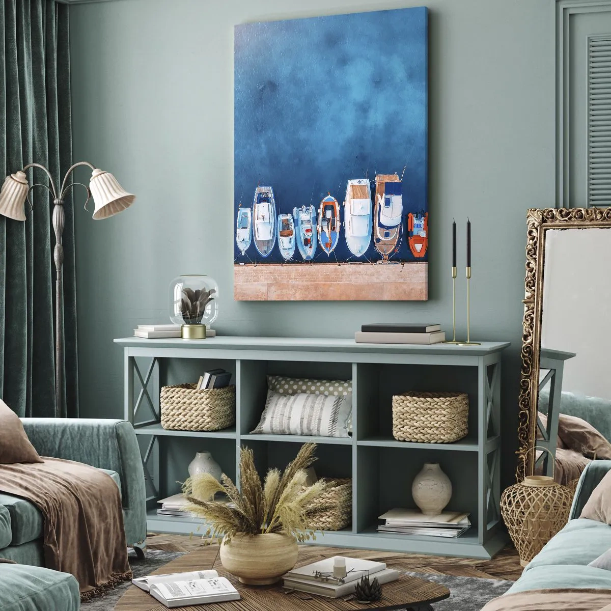 Lærredstryk - Billede på lærred - I én række - 55x100 cm